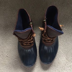 Navy Duck Boots